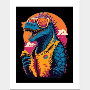 Retro Godzilla Posters and Art